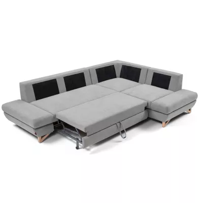 Rohová moderní sedačka GULEPA 2 - šedá, pravý roh