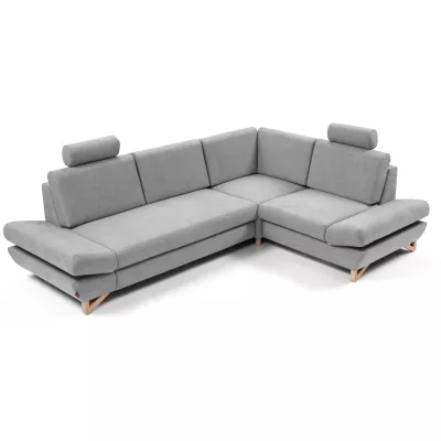 Rohová moderní sedačka GULEPA 2 - šedá, pravý roh