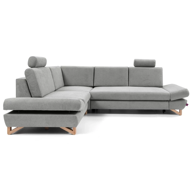 Rohová moderní sedačka GULEPA 2 - šedá, levý roh