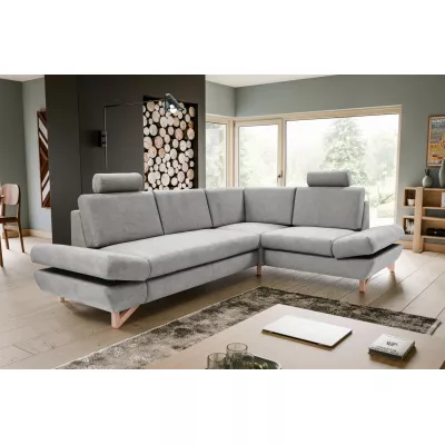 Rohová moderní sedačka GULEPA 2 - šedá, pravý roh