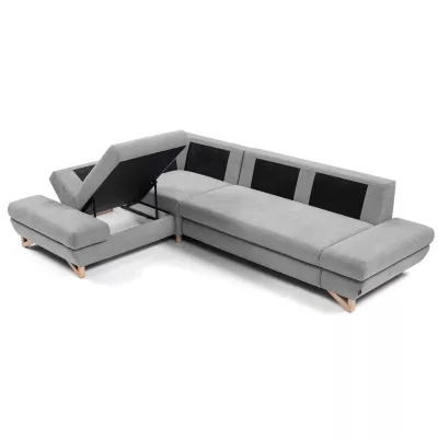 Rohová moderní sedačka GULEPA 2 - šedá, levý roh