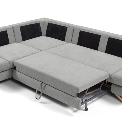 Rohová moderní sedačka GULEPA 2 - šedá, levý roh