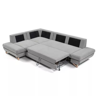 Rohová moderní sedačka GULEPA 2 - šedá, levý roh