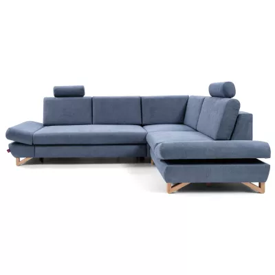 Rohová moderní sedačka GULEPA 2 - riflová, pravý roh