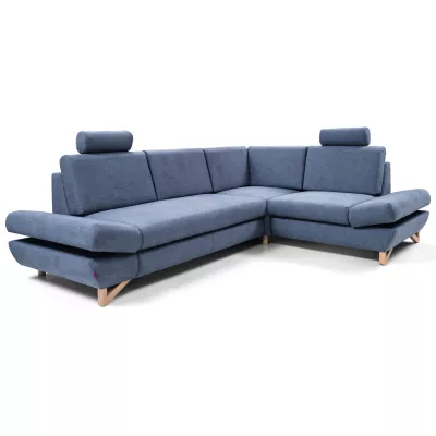 Rohová moderní sedačka GULEPA 2 - riflová, pravý roh