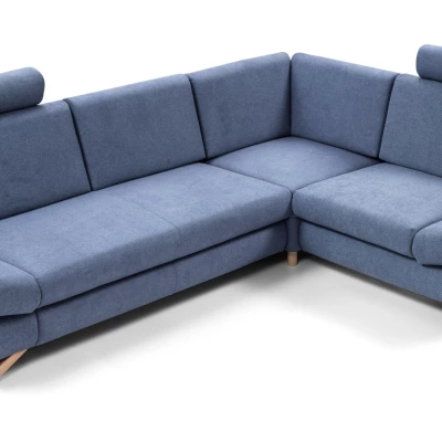 Rohová moderní sedačka GULEPA 2 - riflová, pravý roh