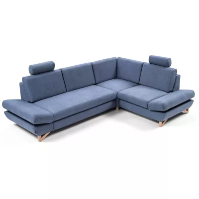 Rohová moderní sedačka GULEPA 2 - riflová, pravý roh