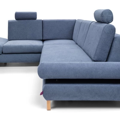 Rohová moderní sedačka GULEPA 2 - riflová, levý roh