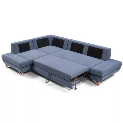 Rohová moderní sedačka GULEPA 2 - riflová, levý roh