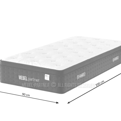 Středně tvrdá taštičková matrace 90x200 BAYAN