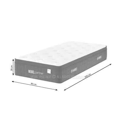 Středně tvrdá taštičková matrace 90x200 BAYAN