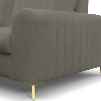 Rohová sedačka s úložným prostorem ESTENVAN - tmavá šedá, pravý roh