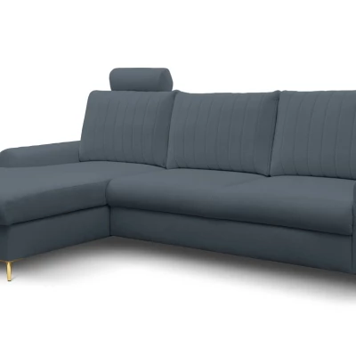 Rohová sedačka s úložným prostorem ESTENVAN - modrá, levý roh