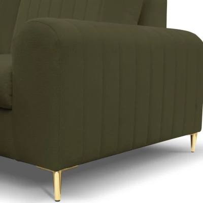 Rohová sedačka s úložným prostorem ESTENVAN - olivová, pravý roh