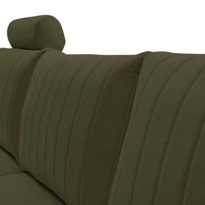 Rohová sedačka s úložným prostorem ESTENVAN - olivová, levý roh