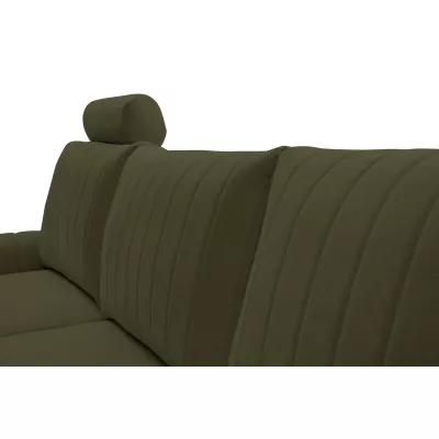 Rohová sedačka s úložným prostorem ESTENVAN - olivová, levý roh