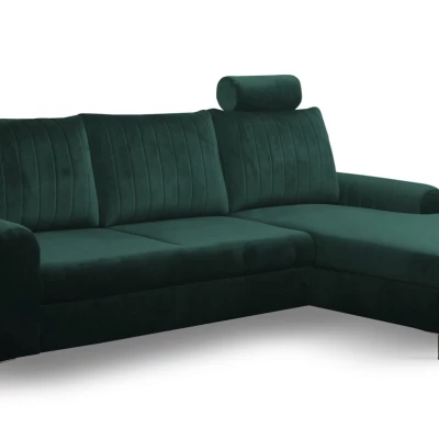 Rohová sedačka s úložným prostorem ESTENVAN - zelená, pravý roh