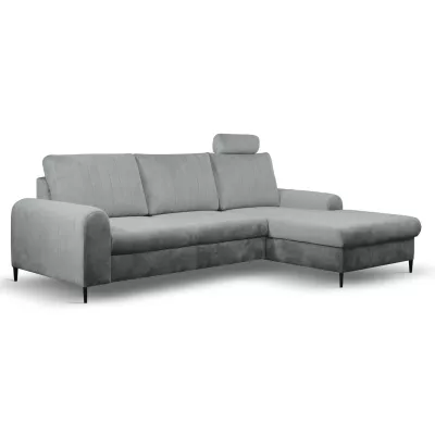 Rohová sedačka s úložným prostorem ESTENVAN - šedá 1, pravý roh