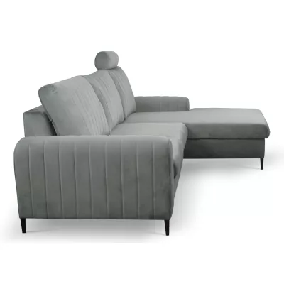 Rohová sedačka s úložným prostorem ESTENVAN - šedá 1, pravý roh