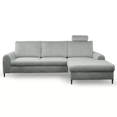 Rohová sedačka s úložným prostorem ESTENVAN - šedá 1, pravý roh