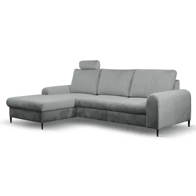 Rohová sedačka s úložným prostorem ESTENVAN - šedá 1, levý roh