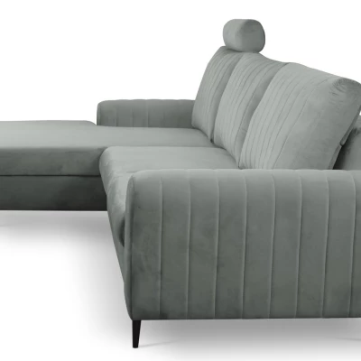 Rohová sedačka s úložným prostorem ESTENVAN - šedá 1, levý roh