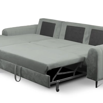 Rohová sedačka s úložným prostorem ESTENVAN - šedá 1, levý roh