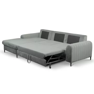 Rohová sedačka s úložným prostorem ESTENVAN - šedá 1, levý roh