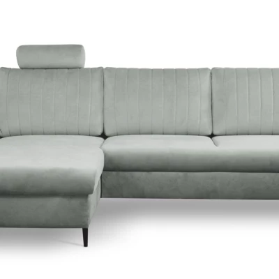 Rohová sedačka s úložným prostorem ESTENVAN - šedá 1, levý roh