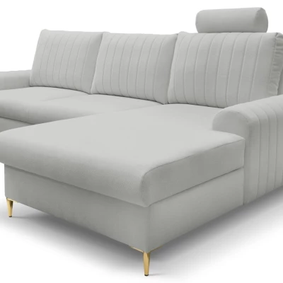 Rohová sedačka s úložným prostorem ESTENVAN - světlá šedá, pravý roh