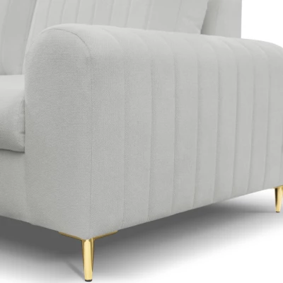 Rohová sedačka s úložným prostorem ESTENVAN - světlá šedá, levý roh