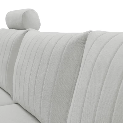 Rohová sedačka s úložným prostorem ESTENVAN - světlá šedá, levý roh