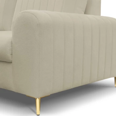 Rohová sedačka s úložným prostorem ESTENVAN - béžová, levý roh