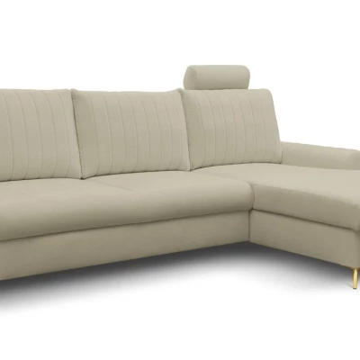 Rohová sedačka s úložným prostorem ESTENVAN - béžová, pravý roh