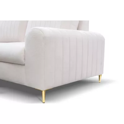 Rohová sedačka s úložným prostorem ESTENVAN - krémová, levý roh