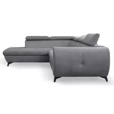 Rozkládací sedačka s úložným prostorem DAUPHIN - šedá, levý roh