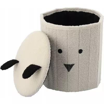 Dětský taburet MADOX - bílý / černý