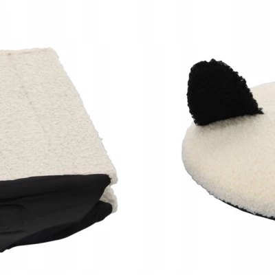 Dětský taburet MADOX - bílý / černý