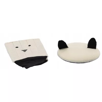 Dětský taburet MADOX - bílý / černý