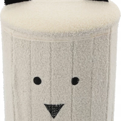 Dětský taburet MADOX - bílý / černý