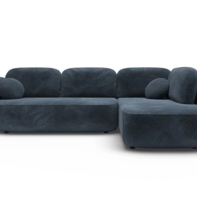 Rozkládací rohová sedačka COBOURG 2 - modrá, pravý roh