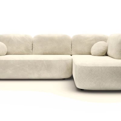 Rozkládací rohová sedačka COBOURG 2 - béžová, pravý roh