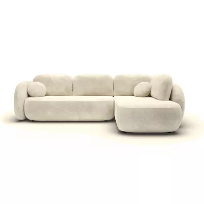 Rozkládací rohová sedačka COBOURG 2 - béžová, pravý roh