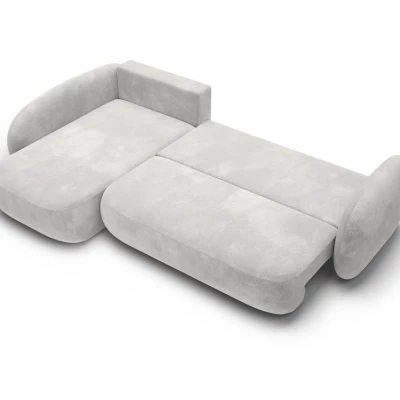 Rozkládací rohová sedačka COBOURG 2 - světlá šedá, levý roh