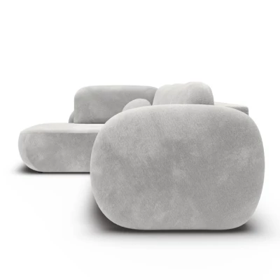 Rozkládací rohová sedačka COBOURG 2 - světlá šedá, levý roh