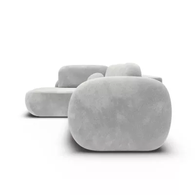 Rozkládací rohová sedačka COBOURG 2 - světlá šedá, levý roh