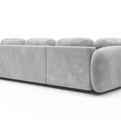 Rozkládací rohová sedačka COBOURG 2 - světlá šedá, levý roh