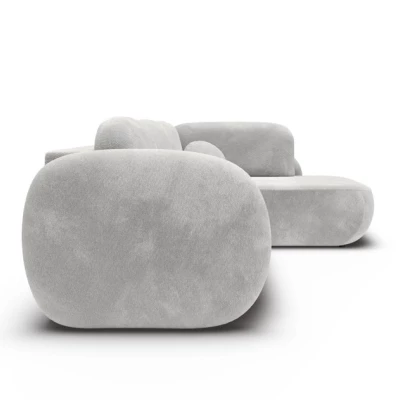 Rozkládací rohová sedačka COBOURG 2 - světlá šedá, pravý roh