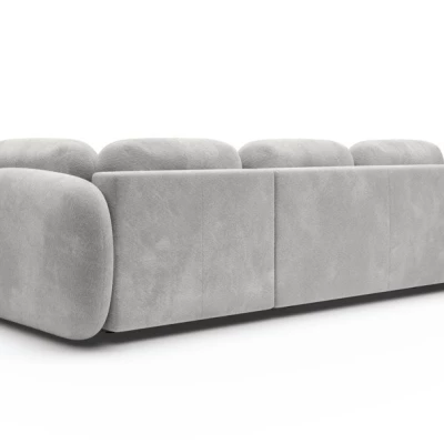 Rozkládací rohová sedačka COBOURG 2 - světlá šedá, pravý roh