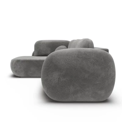 Rozkládací rohová sedačka COBOURG 2 - tmavá šedá, levý roh